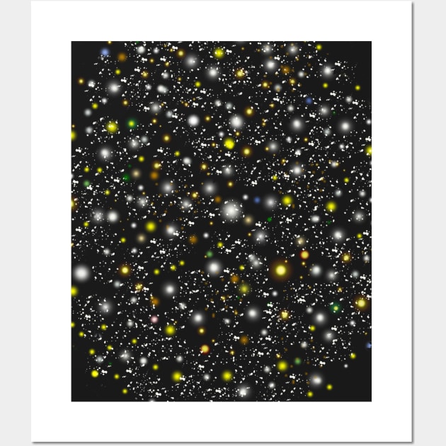 Starry Night Sky 2 - Planet & Star Kaleidoscope Wall Art by Suzette Ransome Illustration & Design